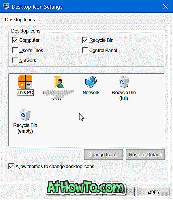 Sådan ændres Desktop ikoner i Windows 10