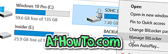 Ako šifrovať SD karty pomocou BitLocker V systéme Windows 10