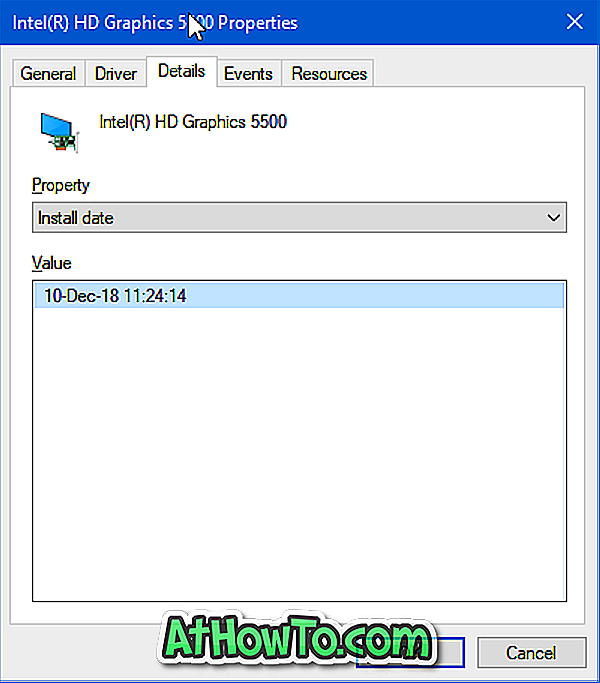 Žinokite, kada „Windows 10“ kompiuteryje buvo atnaujinta tvarkyklė