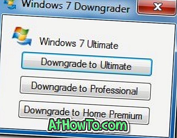 Windows 7 Ultimate na profesionalnu ili Home Premium Edition Koristeći Windows 7 Downgrader. \ T