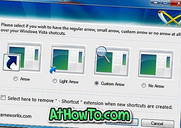 Як налаштувати ярлик Overlay Arrow у Windows 7
