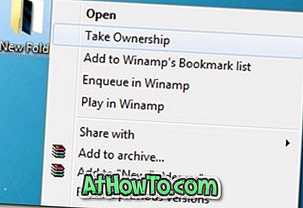Comment: prendre possession d'un dossier / fichier dans Windows 7