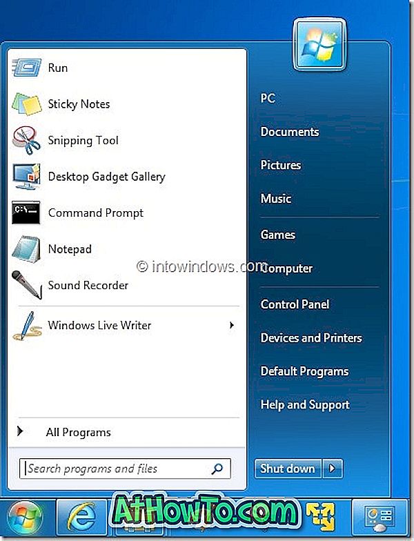 Startmenu inschakelen in Windows 8 / 8.1