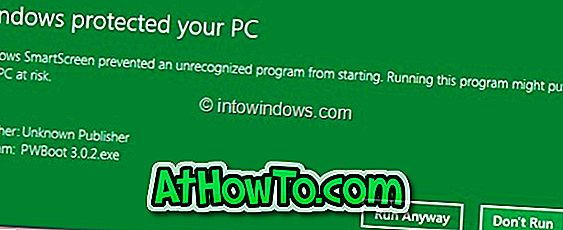 Bagaimana Untuk Melumpuhkan Perlindungan SmartScreen Windows 8