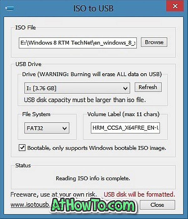 Εγγραφή ISO σε USB