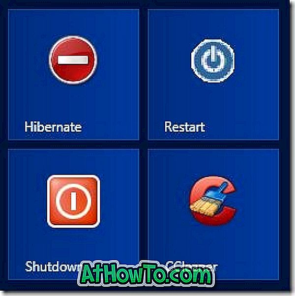 Как да добавите Shutdown Tile за стартиране на екрана в Windows 8