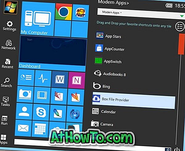 Käynnistä-valikko Reviver: Touch-Friendly Start Menu Windows 8: lle