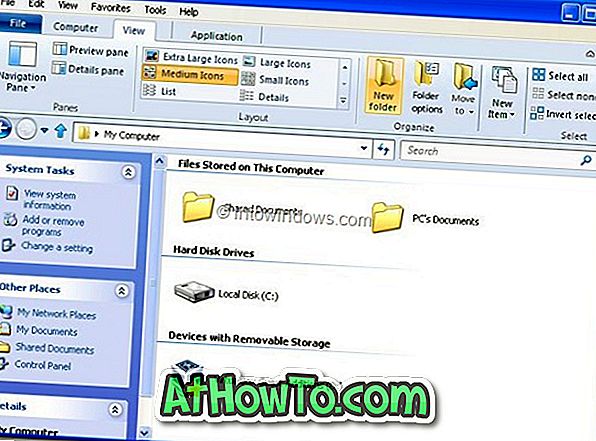 Windows 8 Explorer-bånd til Windows XP